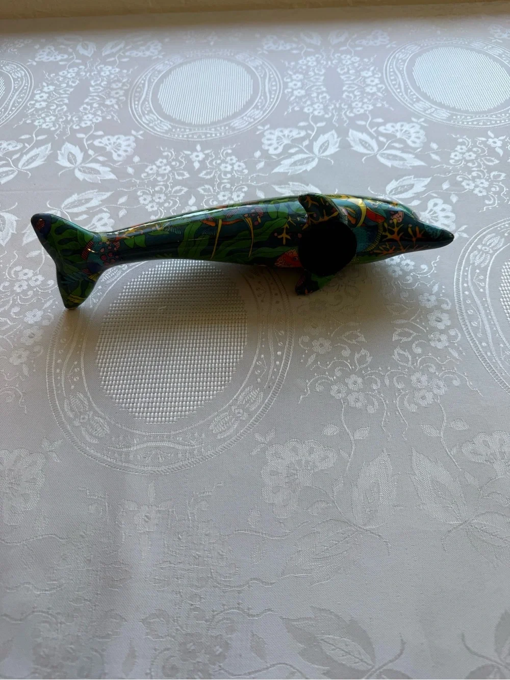 Sea/Marine Life Dolphin Ceramic Home Decor Art Design Piece Multicolored Graphic
